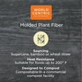 thumbnail image 2 of World Centric TRSC4SLLF 9.1 in. x 7.1 in. x 0.7 in. PLA Lined PFAS-Free Paper Fiber Trays - Natural (500/Carton), 2 of 2