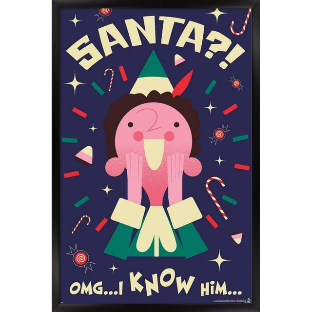 Elf - I Know Him Wall Poster, 14.725" x 22.375" Framed