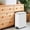 White, variant on Slim Trash Can, 12.7-Gallon (48 L) Garbage Can for Narrow Spaces with Soft-Close Lid, Inner Bucket, Stainless Steel, 15 Trash Bags Included
