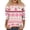 Pink #28, variant on WJOSBXT Christmas Shirts For Women Crewneck 3/4 Sleeve Tops Funny Xmas Holiday Graphic Tees Lightweight Loose fit Ugly Shirt M