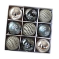 thumbnail image 4 of Juego de 9 bolas de Navidad decorativas Strade Fareast Limited 3,15 pulgadas para árbol de Navidad, 4 of 8