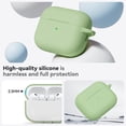 thumbnail image 7 of for AirPods Pro 3 Case 2025 with Cleaner Kit,Soft Silicone Protective Cover for AirPods Pro 3rd Generation Cases for Women Men,AirPod Pro 3 Case Accessories with Keychain-Pastel Green, 7 of 7