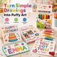 thumbnail image 5 of Popcorn Pens, 2026 New Popcorn Pens Puffy 3D Art, 6 Colors DIY Bubble Popcorn Drawing, Works On Different Surfaces, 5 of 9
