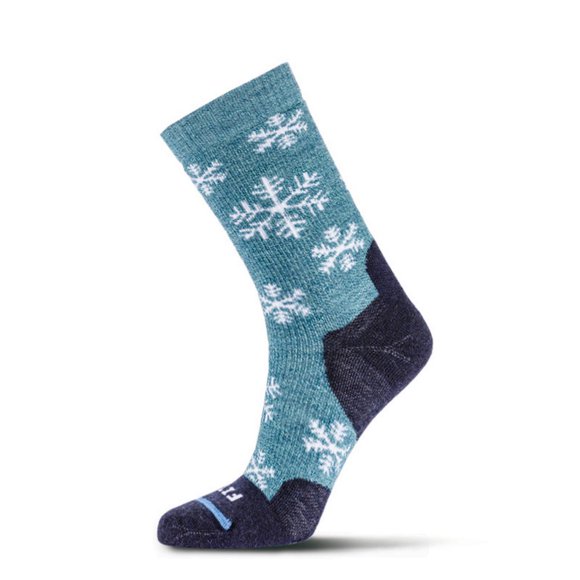 FITS Unisex Medium Hiker Snowflake Crew Socks Juno - F1017-300