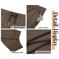 thumbnail image 5 of Fantaslook Scubaknit Pants for Women Elastic Waist Drawstring Tapered Lounge Pants with Pockets Casual Joggers, 5 of 8