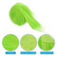 thumbnail image 4 of Unique Bargains Plush Faux Fur Fabric Precut Strips, 59' x 2' Fluffy Faux Fur Ribbon, Green 2Pack, 4 of 7