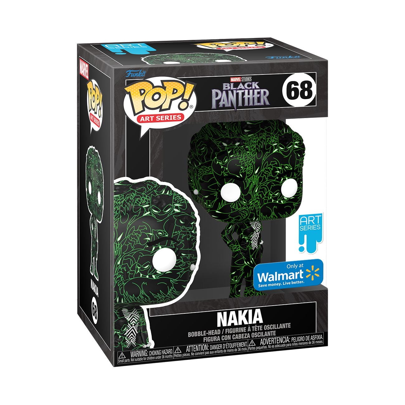 Funko Pop! Artist Series: Black Panther Legacy De Marvel Studios - Nakia Bobblehead En Vinyl (Exclusive De Walmart)