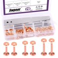 thumbnail image 1 of Kit de remaches y rebabas de cobre, 38 unidades, de Art Supplies Sweet, 1 of 7
