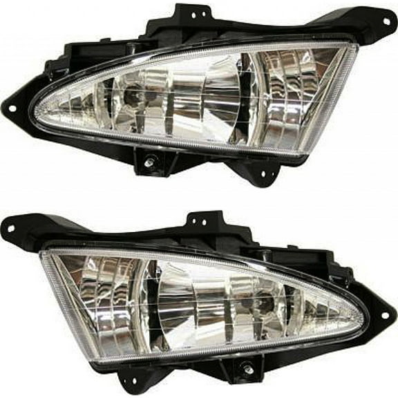 For 2007-2010 Hyundai Elantra Pair Fog Lights Driver and Passenger Side Sedan HY2592127 HY2593127 | 922012H000 922022H000