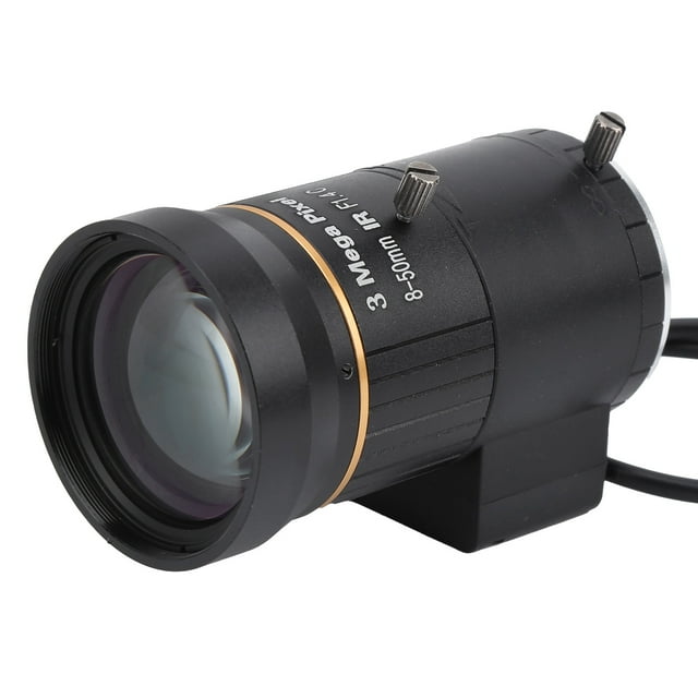 Auto Aperture Lens, Aluminium Alloy Pratical Zoom Lens, HD Black Digital Camera Replacement Lens For CCTV Security Cameras