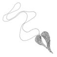 thumbnail image 2 of FELTECHELECTR Espejo retrovisor de coche con alas de ángel, accesorio colgante personalizado, 2 of 4