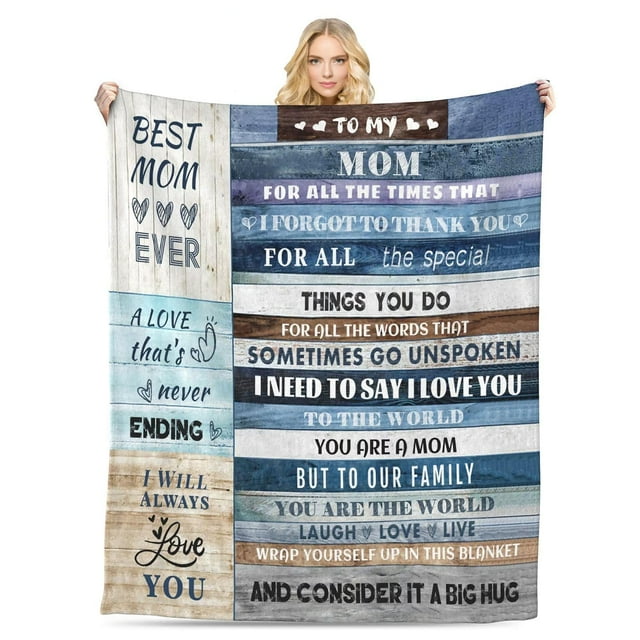 Manta de franela suave Blanket Menghao para mamá, 127 x 152 cm