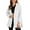 White, variant on Lightweight Puffer Jackets for Women Hooded Quilted Jacket Fall Spring Long Coat Casual Business Button Down Outerwear