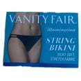 thumbnail image 4 of 3 Pair Vanity Fair Womens Illumination String Bikini, Ocean,Sterling,Premiere, Style-18108, 6/Medium, 4 of 5