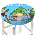 thumbnail image 3 of Balery Merry Christmas Gnome Fundas de asiento para taburete de bar redondo de tela de terciopelo ajustables que protegen de arañazos y manchas para sillas de 14 a 17 pulgadas.-13 inch, 3 of 7