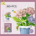 thumbnail image 1 of HLONKHUIQIBAO MOC Eternal Bouquet Micro Building Blocks Flower Model DIY Home Desk Plant Decoration Assemble Brick Toy For Children, 1 of 10