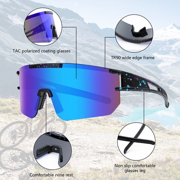 Lunettes De Soleil Rectangulaires Polarisées Rétro Avec Cadre Carré