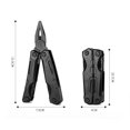 thumbnail image 2 of Outil Pliant en Acier Inoxydable Pinces Ouvre-Bouteille Pinces Tactiques Multi-Fonctions Couteau Multi-Usage Extérieur Couteau Suisse Combinaison Outil PA-40B Gris, 2 of 5