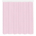 thumbnail image 3 of Ambesonne Polka Dots Shower Curtain, Vintage Nursey, 69"Wx70"L, White and Pink, 3 of 5