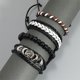 thumbnail image 4 of Pulsera De Cuentas Africanas, Pulsera De Cuero Trenzado De Imitación De Cuero De PU, 8 Piezas De Moda Para Citas Para Mujeres, 4 of 7