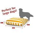 thumbnail image 3 of Majestic Pet | Vertical Stripe Rectangle Pet Bed For Dogs, Removable Cover, Yellow, Large, 3 of 5