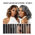 thumbnail image 4 of Ebo Dashly Synthetic Lace Front Wig Salt & Pepper SP Lace Unit 6 Curly 13” ( Flamboyage Chocolate ), 4 of 6