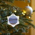 thumbnail image 7 of 3drose, Alaska Mountain Range, Susitna River, Denali, Alaska - Us02 Hga0159 - Howie Garber, 3 inch Snowflake Porcelain Ornament, 7 of 7
