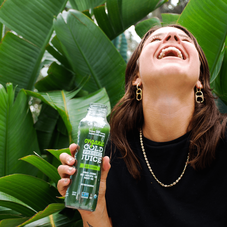 AllWellO, Organic Cold-Pressed Juice, 11.1 fl oz, Go Green