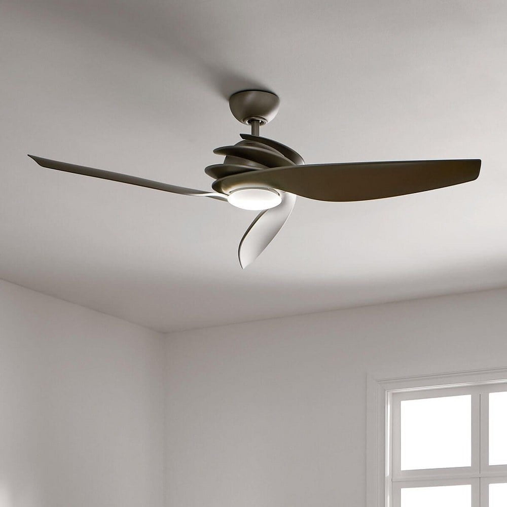 300700AP Kichler Lighting Spyra - Ceiling Fan with Light Kit - 14.25 inches tall by 62 inches wide-Antique Pewter Finish