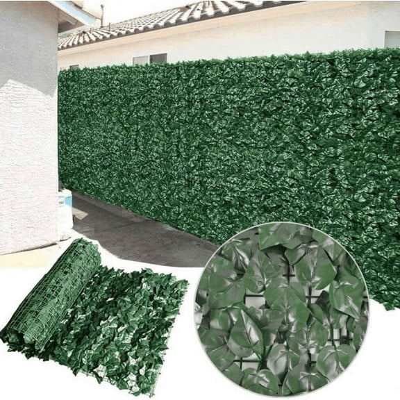 Designer Plants Artificial Privacy Ivy Roll 118" x 40" Artificial Greenery Panel
