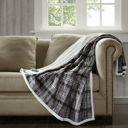 UPC 675716805357 product image for Woolrich Tasha Oversized Mink to Berber Heated Throw  60x70   Grey | upcitemdb.com