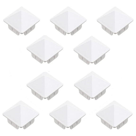 Vinyl Fence Pickets - 1.5"x1.5" White Picket Fence Posts - Vinyl Fencing Replacement - Pack of 10