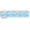 thumbnail image 3 of Abstract Upholstery Fabric by the Yard, Continuous Modern Stained Glass Style Seascape Motifs Illustration, Decorative Fabric for DIY and Home Accents, Pale Blue Seafoam by Ambesonne, 3 of 5