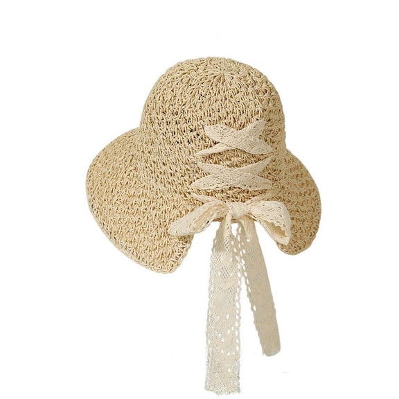 SikaFu Grass Woven Hat For Women's New Internet Famous Straw Hat Summer Anti UV Sun Shading Hat Vacation Sun Hat