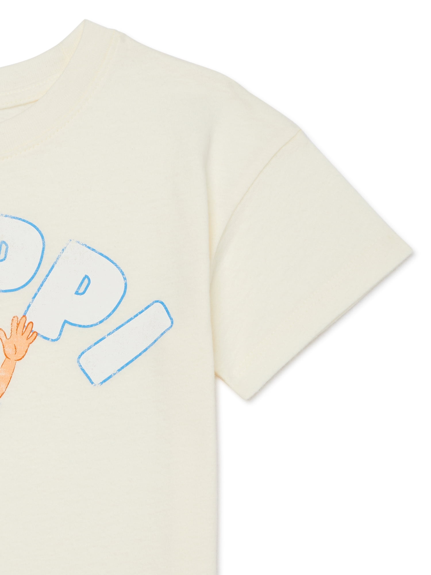 Blippi Toddler Graphic Crewneck Tee with Short Sleeves, Sizes 12M-5T