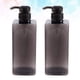 thumbnail image 2 of EeaseMX 2 botellas de gel de ducha de 600 ml, de plástico, rellenables con bomba, para champú y líquido, para el baño (negro), 2 of 7