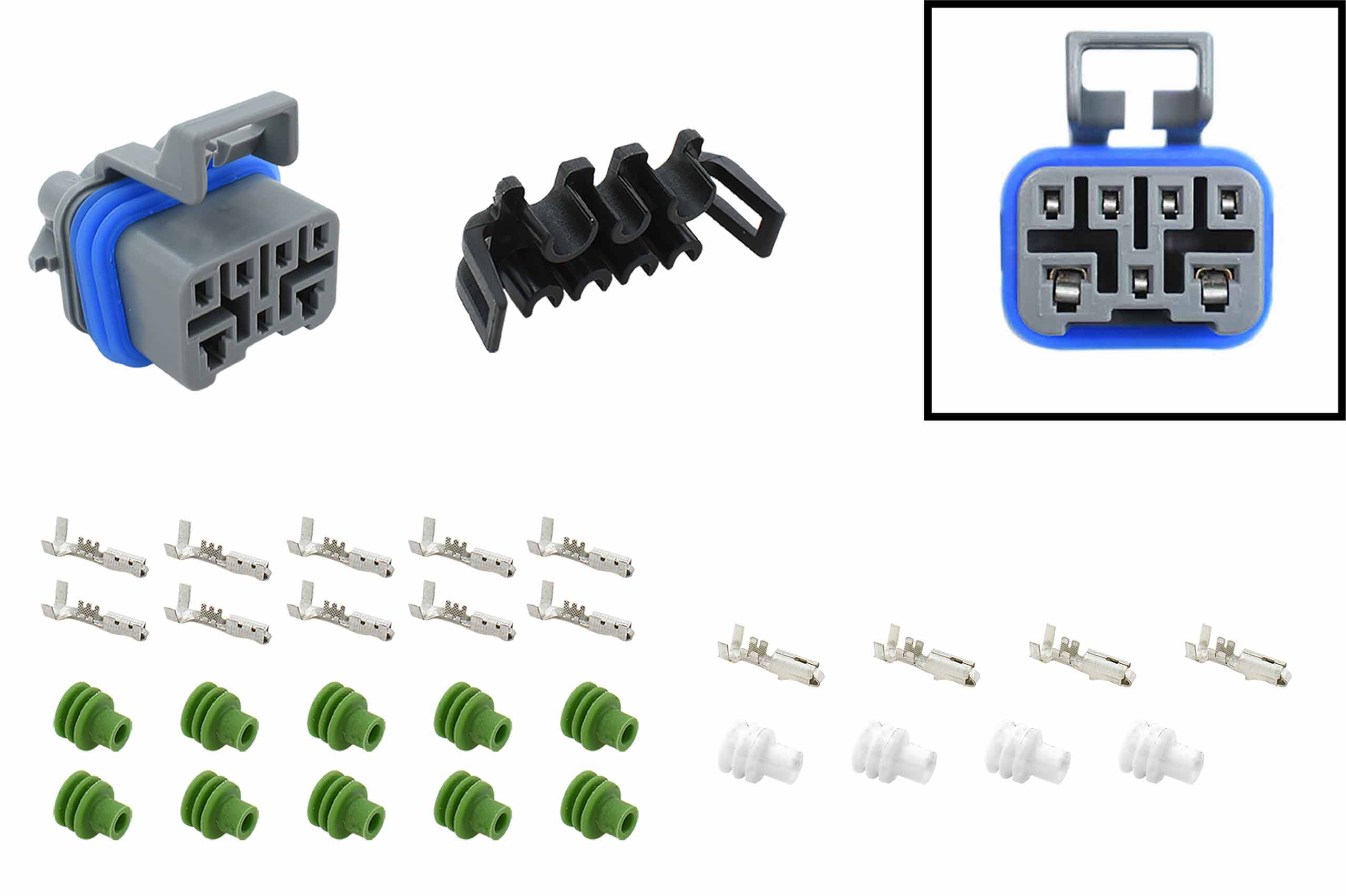 Transmission Neutral Safety Reverse Light Switch Connector Component Kit GM 4speed Automatic