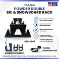 thumbnail image 5 of TRAPSKI POWDER DOUBLE Mobile Ski Rack, 5 of 11