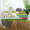 thumbnail image 5 of Coolnut Easter Stripe Egg Rectangle Tablecloth Spill-Proof Polyester Table Cloth Table Cover for Kitchen Dining Picnic Holiday Party Decoration, 54"x72", 5 of 7