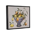 thumbnail image 2 of Stupell Industries Mixed Citrus Fruits Leaves Patterned Pottery Bowl Graphic Art Jet Black Floating Framed Canvas Print Wall Art, Design by Elizabeth Medley, 2 of 5