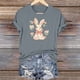 thumbnail image 1 of TaTaai Ladies Easter Fashion Short Sleeve T Shirt Round Neck Casual Printed Tops Loose Fit Soft Comfortable Tee for Daily Wear Spring Holiday Gift Idea Gift, 1 of 6