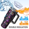 thumbnail image 5 of Mystical Halloween Pattern Tumbler with Handle and Lid,40oz Double Wall Vacuum Insulated Tumbler,Cups Gift for Women and Men, 5 of 7
