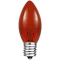 thumbnail image 2 of Novelty Lights 25 Pack C9 Outdoor String Light Christmas Replacement Bulbs, Amber, E17/C9 Base, 7 Watt, 2 of 8