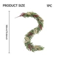 thumbnail image 3 of Qwtwty 6 ft Christmas Decor Artificial Garland, Artificial Pine Needle Christmas Garland for Stairs, Railing, Fireplace, Door Decor, 3 of 5