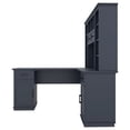 thumbnail image 7 of 65" Farmhouse L Shaped Executive Desk with Drawers, Wood Home Office Corner Desk with Shelves and Cabinet, File Drawer, Storage Cabinet, Rustic Computer Writing Desk, 7 of 7