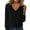 Black, variant on Women's V-Neck Ribbed Knit Sweater Long Sleeve Base Layer Casual for Fall and Winter Fashion, Ideal for Holiday Parties and Layering, Elegant and Form-Fitting,Black,L