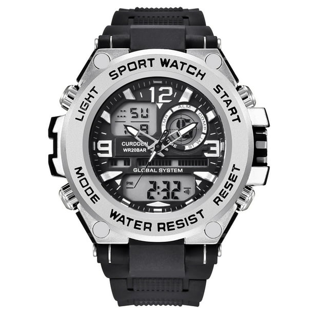 Hot6sl Liquidación de Ahorros de Verano Reloj de Pulsera para Hombre, 50 M, Led, de Cuarzo, Deportivo, Masculino