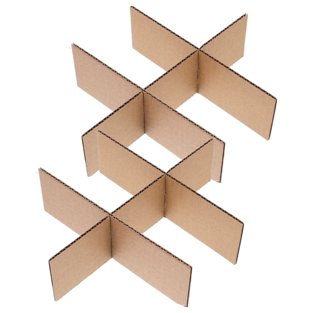 unbranded 2Jgo Divisores Para Cajas De Envío De Color Marrón Claro Práctico Y Resistente