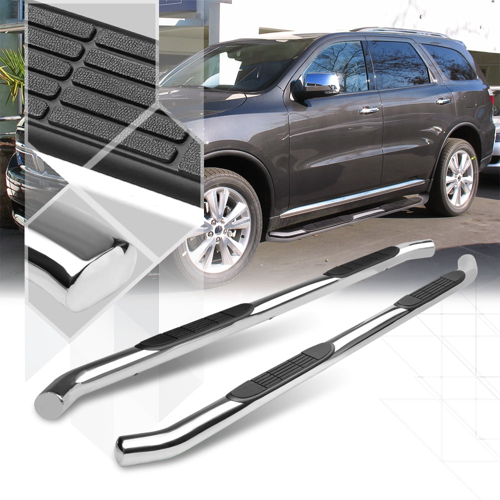 Chrome 3" Round Tube Side Step Nerf Bar Running Board for 1117 Dodge