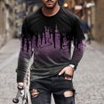 thumbnail image 2 of Hombres Casual Cuello Redondo 3D Impresión Digital Pullover Fitness Deportes Manga Larga Camiseta Blusa Pompotops oipoqjl5470, 2 of 3